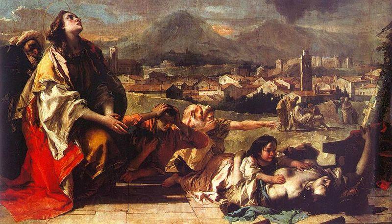 Giambattista Tiepolo Saint Tecla at Este